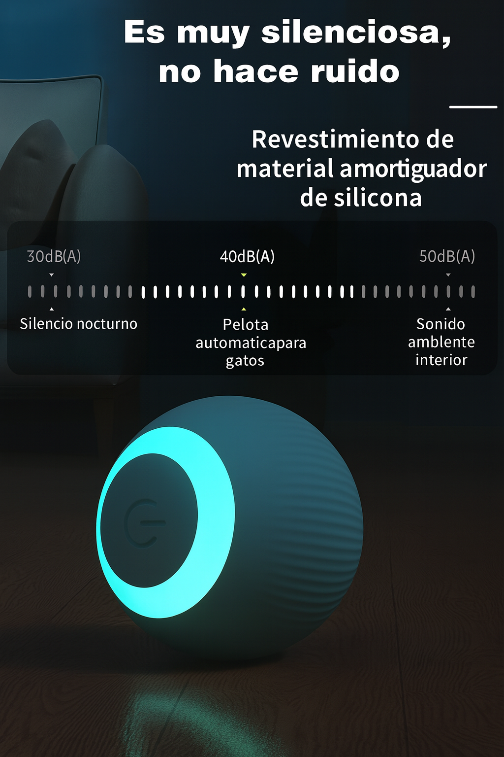 Pelota estimuladora para gatos