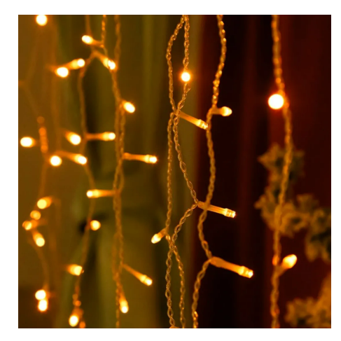 CORTINA DE LUZ AMARILLA SOLAR