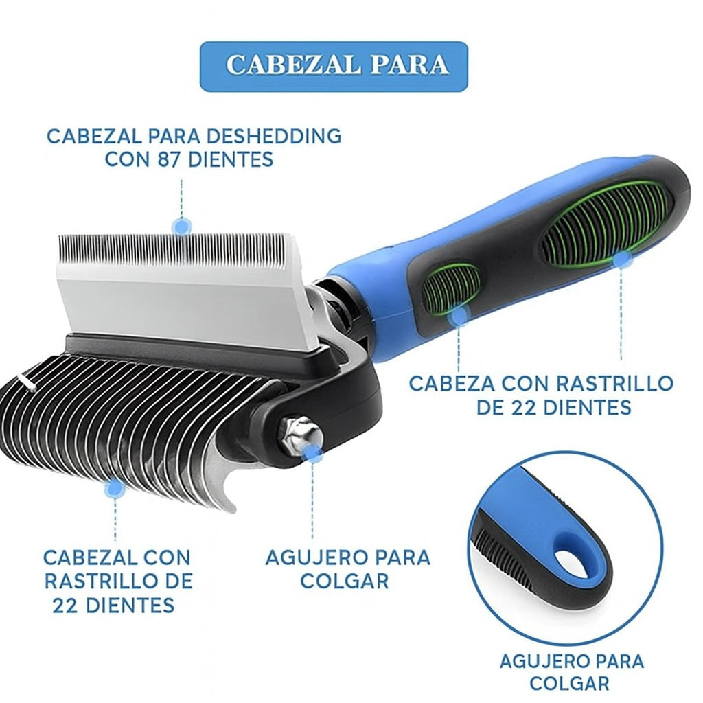 Cepillo 2 en 1 Antinudo y Deslanador