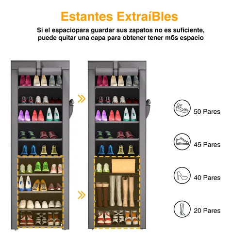 Organizador de zapatos vertical