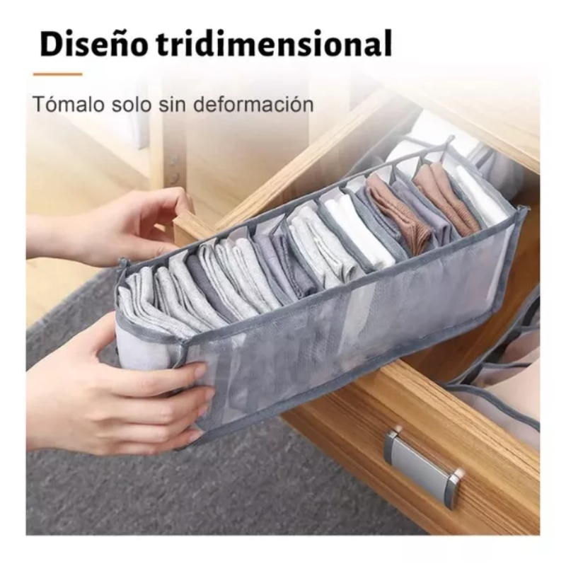 Set de Organizadores Ropa Interior Gris