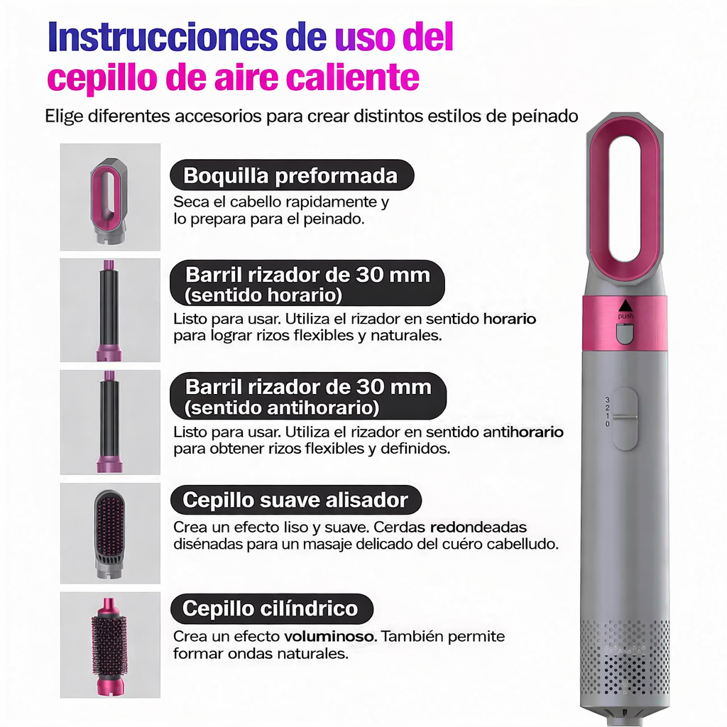 Secador de pelo 5 en 1