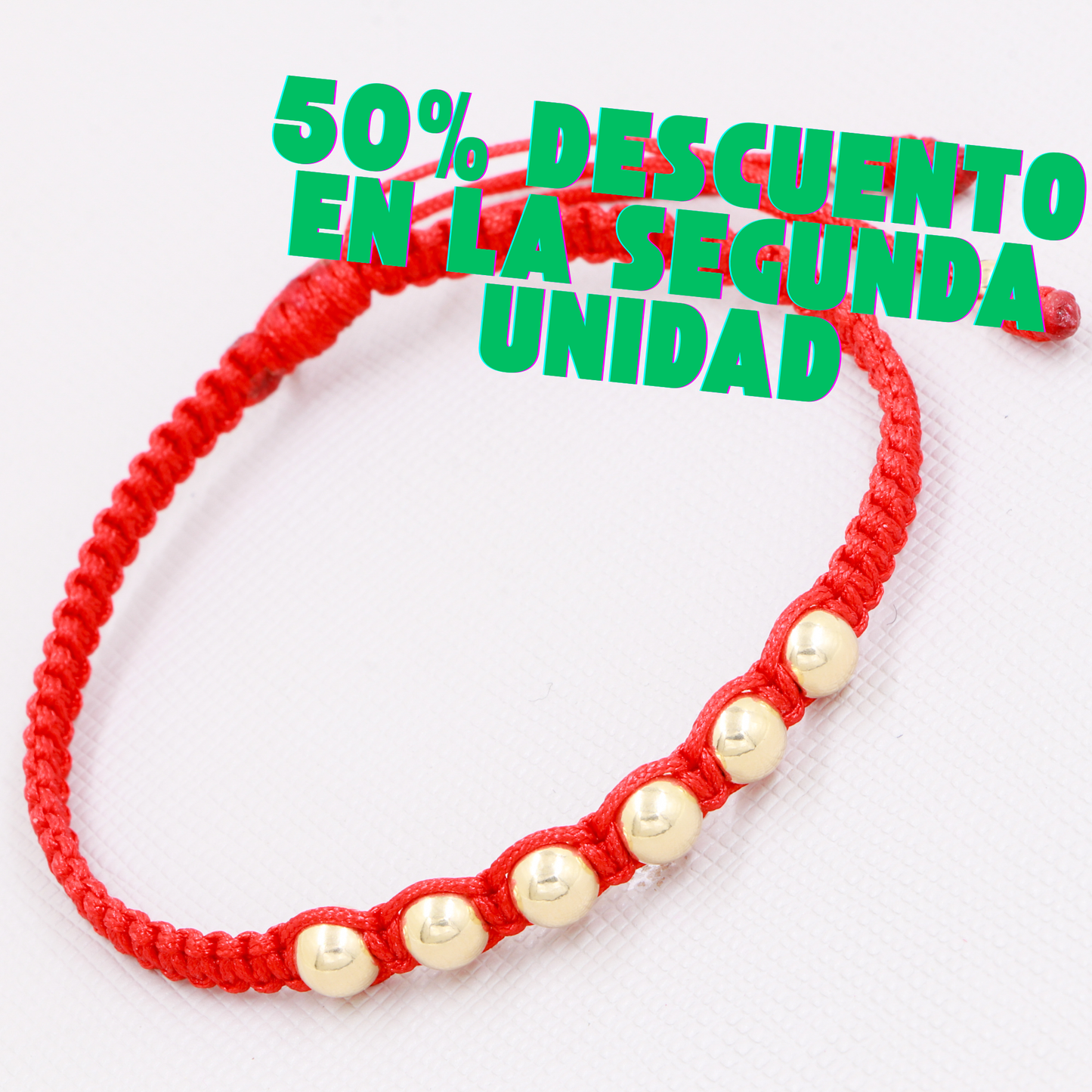 BRAZALETE HECHO A MANO CON BALINES DE ORO LAMINADO DE 18k