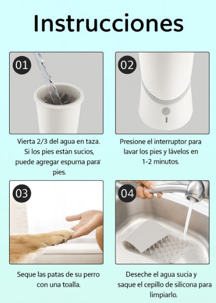 Limpiador Patas para Perros y Gatos