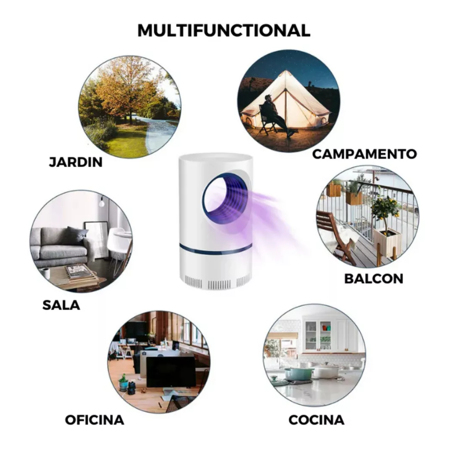 Lampara Atrapa Mosquitos USB