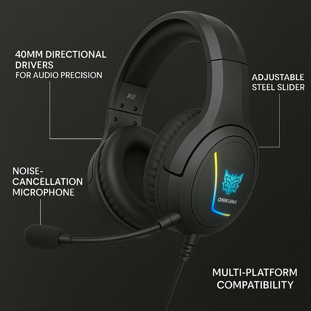 Audifonos Gamer X2 con Microfono