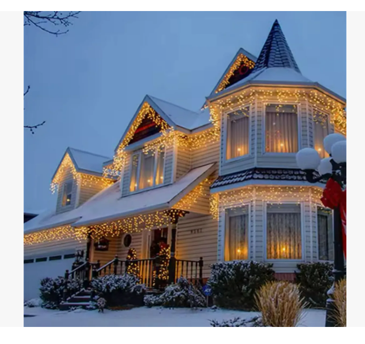 CORTINA DE LUZ AMARILLA SOLAR