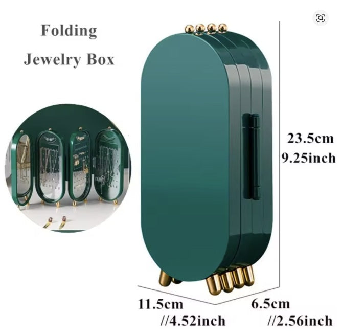 JOYERO ORGANIZADOR PLEGABLE CON ESPEJO