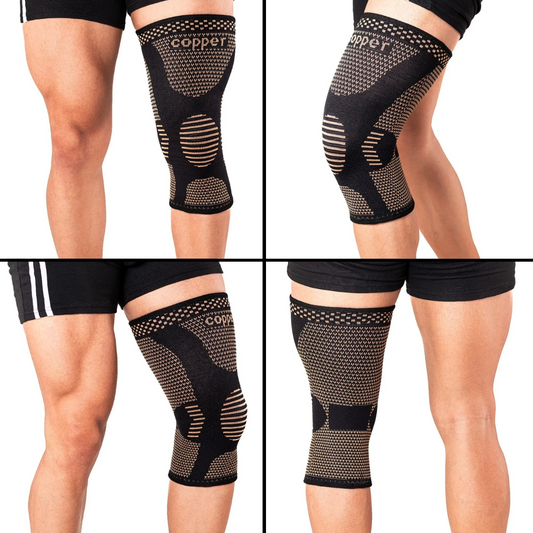 2 Rodilleras de Compresión Fibra De Cobre