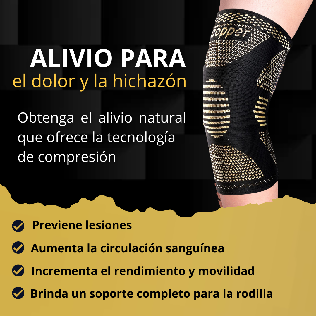 2 Rodilleras de Compresión Fibra De Cobre