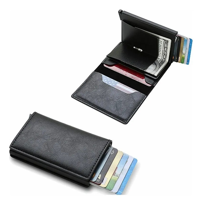 Billetera Tarjetero Doble Ranura Rfid