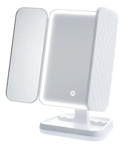 Espejo De Maquillaje Triple Iluminado