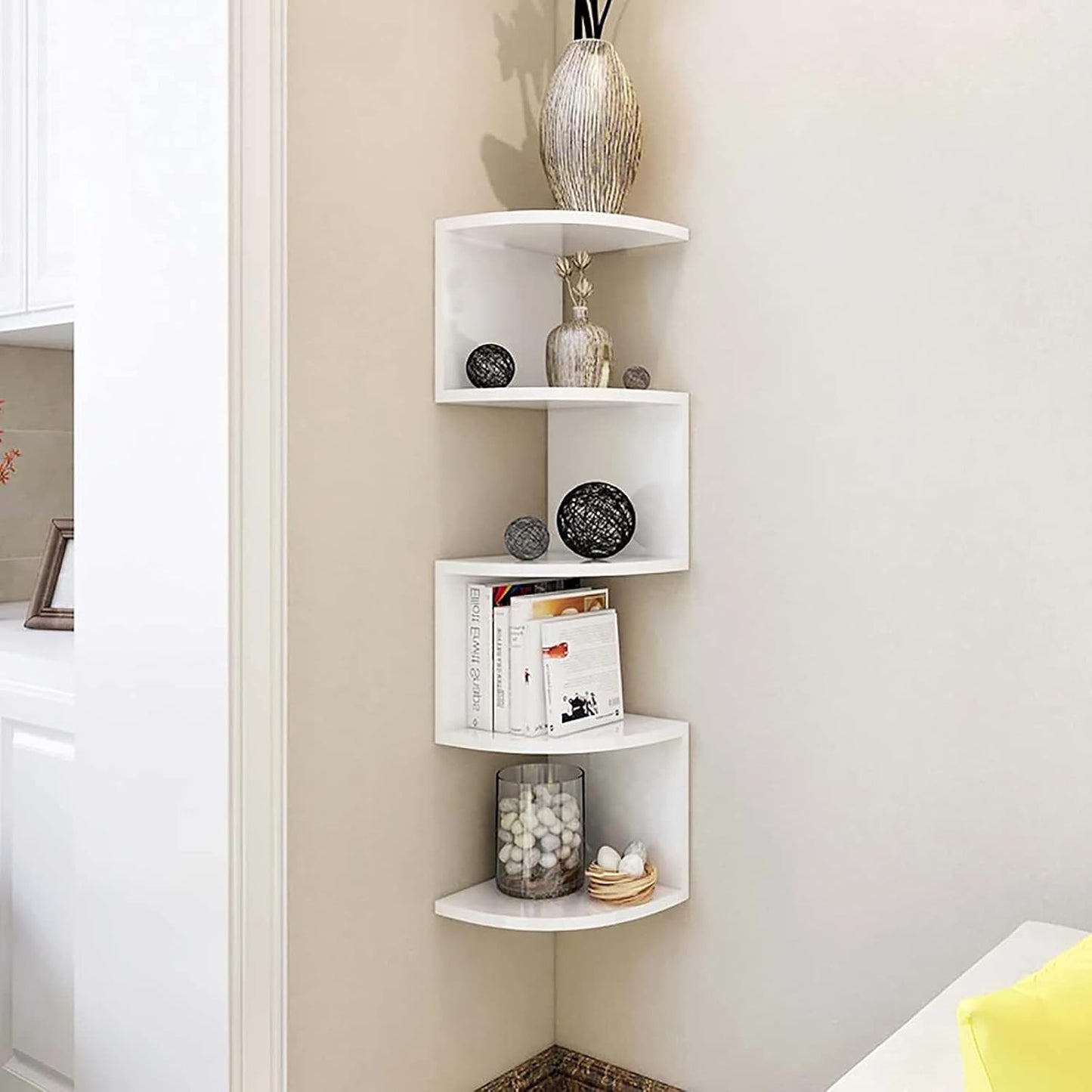 Estante Esquinero Flotante 5 Niveles