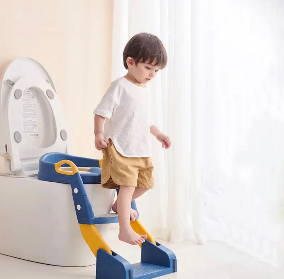 Asiento Adaptador Escalera Inodoro 3en1