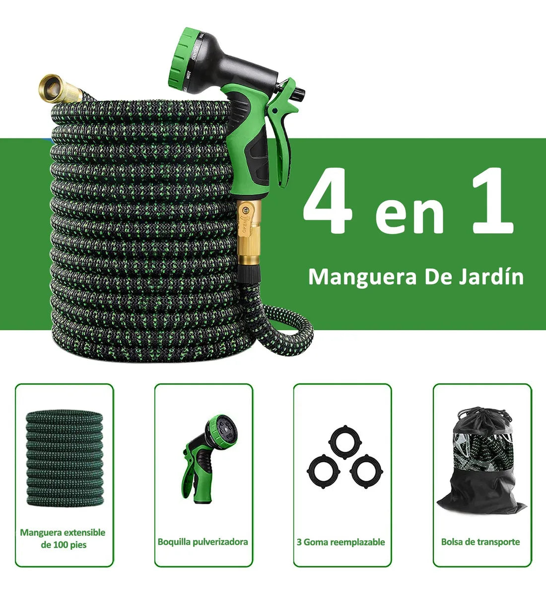 Manguera De Jardín Expandible