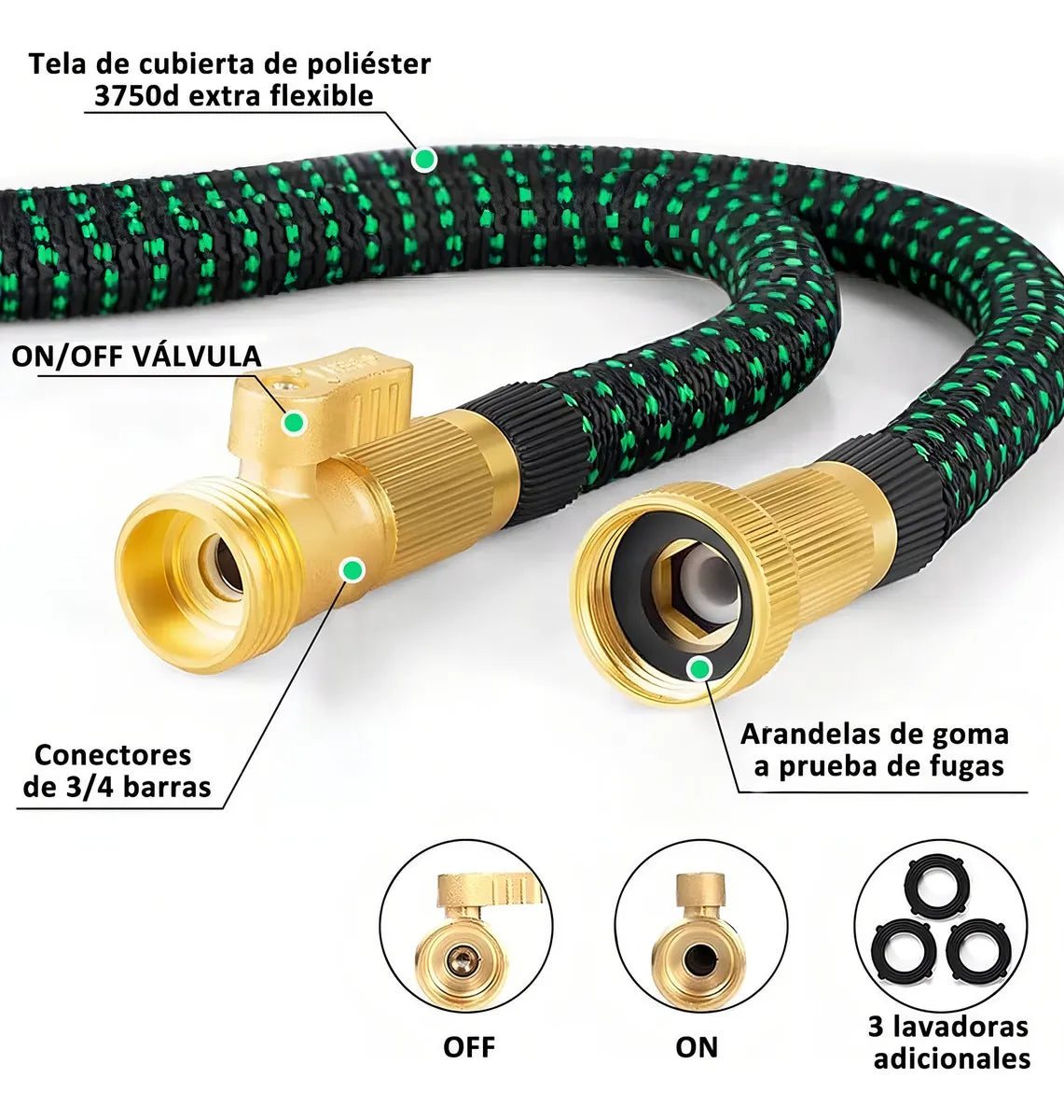 Manguera De Jardín Expandible