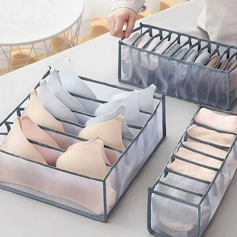 Set de Organizadores Ropa Interior Gris