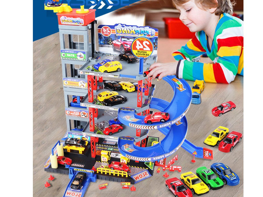 City Parking Playset Con 4 Vehículos 1 H