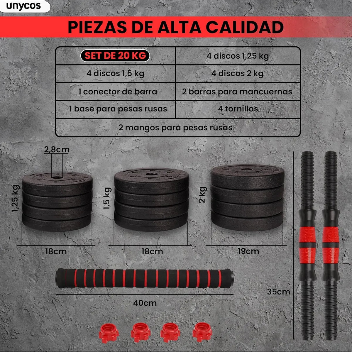Set de Pesas 20kg