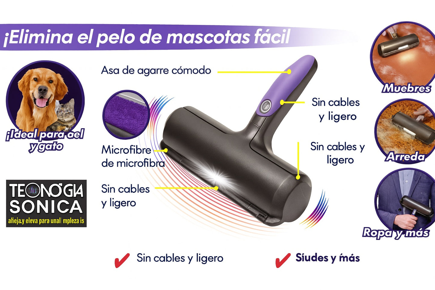 Removedor Pelos de Mascotas